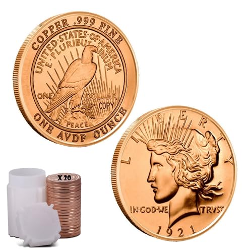 Katy Craig 20 x 28,3 g Kupfer Runden USA Peace Dollar Eagle 999 Fine Bullion Lieferung in Dose Katy Craig 20 x 28,3 g Kupfer Runden USA Peace Dollar Eagle 999 Fine Bullion Lieferung in Dose von Katy Craig