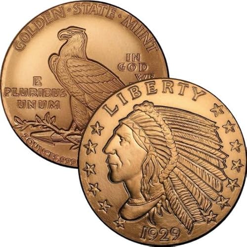 Katy Craig Großer Incuse Indian .999 feines Kupfer, rund, mit Kapsel, 57 g Katy Craig Großer Incuse Indian .999 feines Kupfer, rund, mit Kapsel, 57 g von Katy Craig