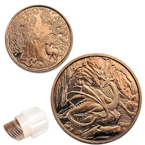 Katy Craig Nidhoggr Nordic Dragon 999 Edelbarren aus Kupfer, 28,3 g, 10 Stück von Katy Craig