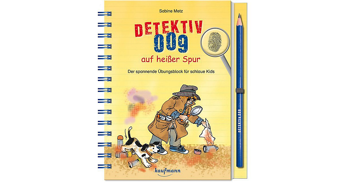 Buch - Detektiv 009 auf heißer Spur, mit Bleistift von Kaufmann
