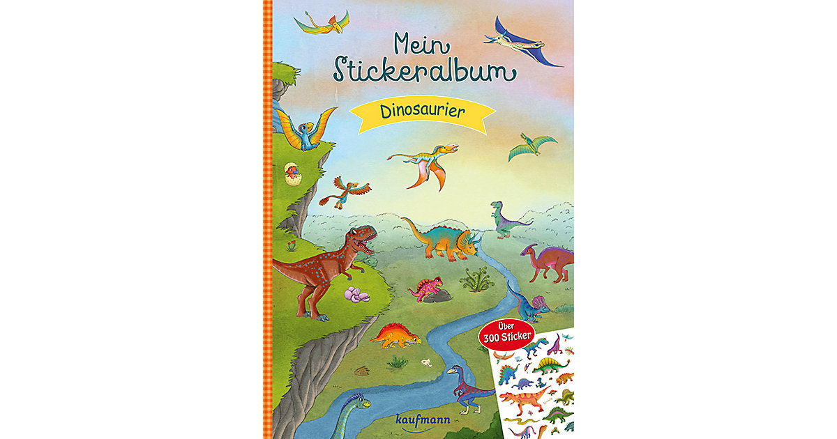 Buch - Mein Stickeralbum Dinosaurier von Kaufmann