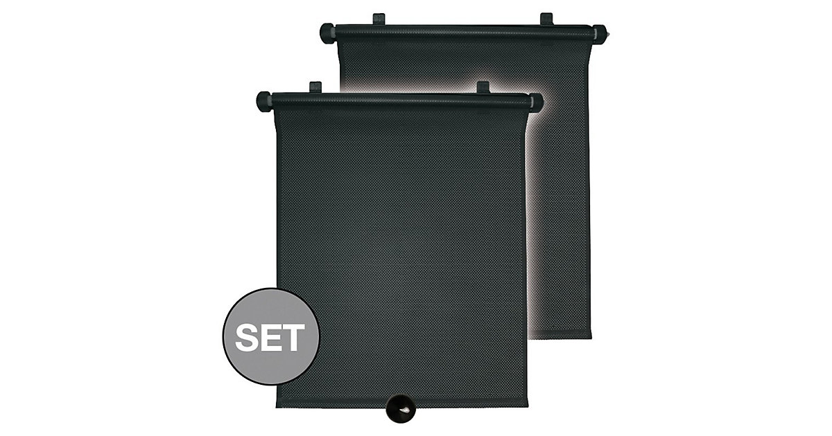 Sonnenrollo, universal, 2er-Pack schwarz von Kaufmann