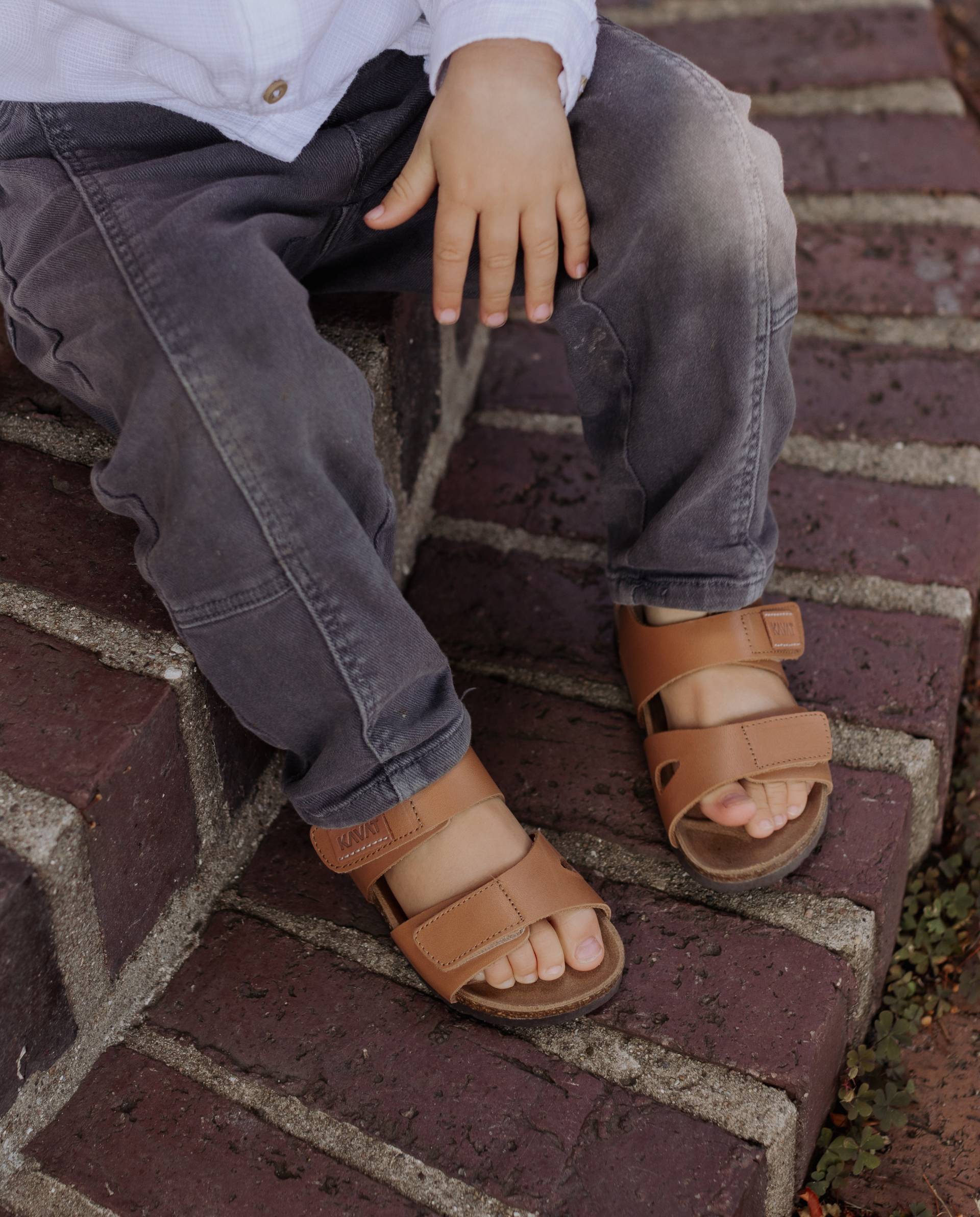Kavat Bomhus Kinder Sandalen, Light brown, 28 von Kavat