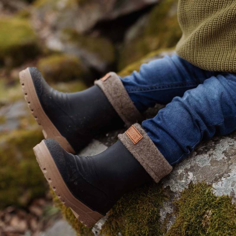 Kavat Gimo WP Gefütterte Gummistiefel, Schwarz, 25, Kindergummistiefel, Kinderstiefel, Gummistiefel kinder, Kids von Kavat