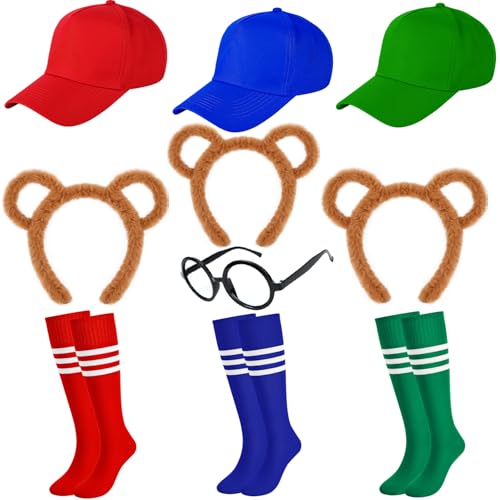 Kavoc 10 Stück Halloween-Kostüme mit Streifenhörnchen-Ohren, Stirnbänder, Socken, Baseballmützen und Brillen für Männer und Frauen, Halloween-Party-Verkleidungen Kavoc 10 Stück Halloween-Kostüme mit Streifenhörnchen-Ohren, Stirnbänder, Socken, Baseballmützen und Brillen für Männer und Frauen, Halloween-Party-Verkleidungen von Kavoc