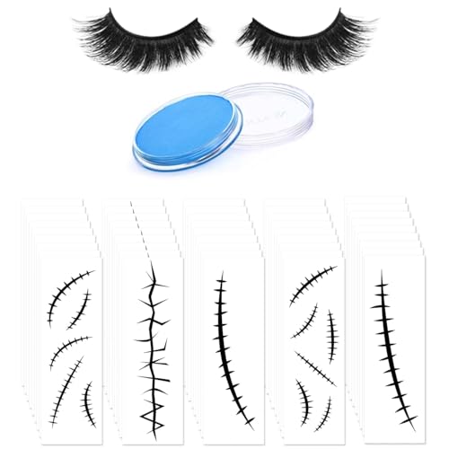 Kavoc Halloween-Cosplay-Zubehör enthält Make-up, Gesichts- und Körperbemalung, falsche Wimpern Kavoc Halloween-Cosplay-Zubehör enthält Make-up, Gesichts- und Körperbemalung, falsche Wimpern von Kavoc