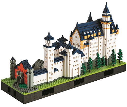 nanoblock NB-009 - Schloss Neuschwanstein Deluxe Edition, Minibaustein 3D-Puzzle, Advanced Hobby Series, 5800 Teile, Schwierigkeitsstufe 7, für Experten von Kawada