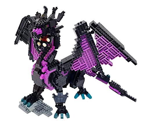 nanoblock BANDAI Drache - Deluxe Edition - Mini-Bausteinfigur, Pixelart - 960 Teile - NBC032 von Kawada