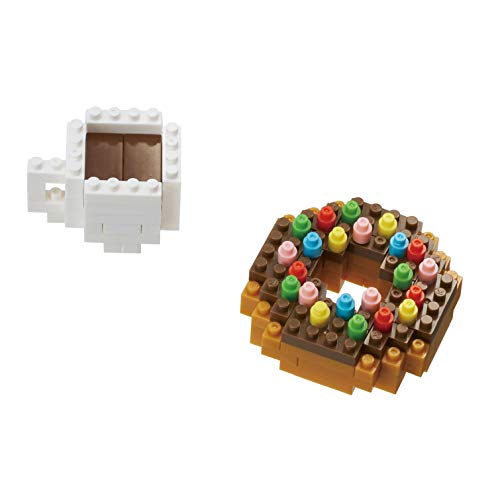 nanoblock NBC246 Donut and Coffee Toy, Multi-Colour von Kawada