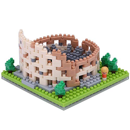 nanoblock NBH-121 - Kolosseum, Minibaustein 3D-Puzzle, Mini Collection Serie, 300 Teile, Schwierigkeitsstufe 3, schwer von Kawada