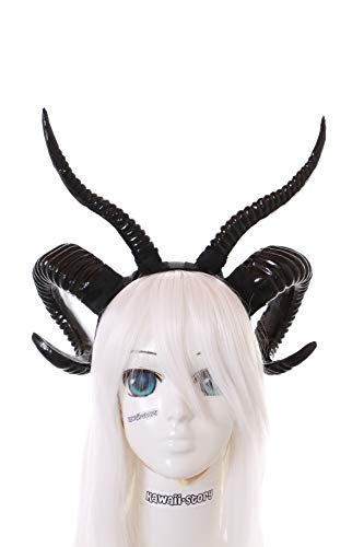 Kawaii-Story C-60 Satan Dämon Teufels-Hörner schwarz Geweih Fantasy Fee Haarreif Kopfschmuck Gothic Lolita Kawaii-Story C-60 Satan Dämon Teufels-Hörner schwarz Geweih Fantasy Fee Haarreif Kopfschmuck Gothic Lolita von Kawaii-Story