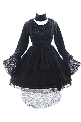 Kawaii-Story JL-609 schwarz Spitze Lace Vampir Gothic Lolita Kleid Kostüm Dress Cosplay (EUR Gr. L) von Kawaii-Story
