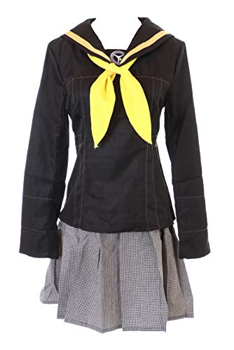 Kawaii-Story MN-100 Persona Kujikawa Rise Schwarz Japan Schuluniform Fasching Kostüm Set Manga Anime Cosplay (L) von Kawaii-Story