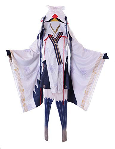Kawaii-Story MN-117 Vocaloid Miku Schnee Hexe Yuki Onna Weiß Japan Kimono 8-Teile Kostüm Cosplay (M) von Kawaii-Story