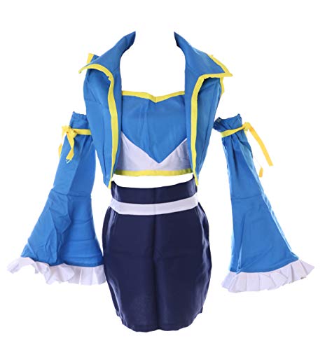 Kawaii-Story MN-134 Blau Oberteil Rock Set 7-Teile Cosplay Kostüm von Lucy für Fairy Tail Fans (L) von Kawaii-Story