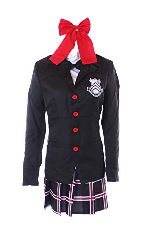 Kawaii-Story MN-181 Schwarz Schuluniform Anzug Kostüm 5-Teile Set Damen Kostüm Cosplay von Makoto Niijima für Persona Fans (XL) von Kawaii-Story