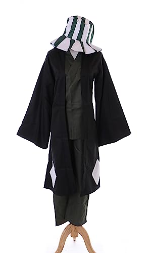 Kawaii-Story MN-223 Kimono grün schwarz 4-Teile Cosplay Kostüm für Kisuke Urahara Bleach (M) von Kawaii-Story