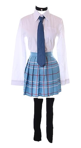 MN-227 Marin Kitagawa Schuluniform Blau weiß 5-Teile Cosplay Kostüm für More Than a Doll (XL) von Kawaii-Story