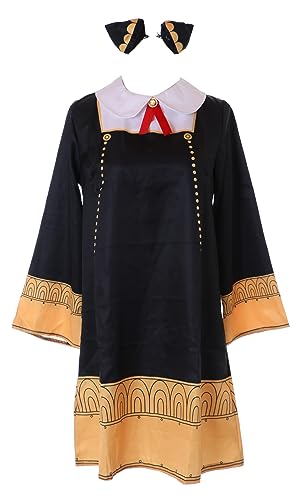 Kawaii-Story MN-229 Kleid schwarz 4-Teile Cosplay Damen Kostüm für Anya Forger Spy Family (L) von Kawaii-Story
