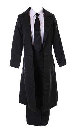 Kawaii-Story MN-231 Schwarz Anzug Mantel 4-Teile Cosplay komplett Kostüm für Makima Chainsaw Man Anime Manga (XXL) von Kawaii-Story