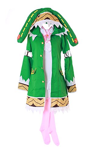 Kawaii-Story MN-42 Date A Live Yoshino Grün Kostüm Kleid 3-teilig Set Faschings Cosplay Anime Manga Damen Verkleidung (XXL) von Kawaii-Story