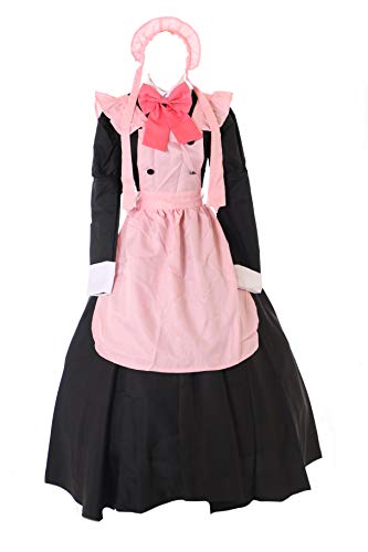 Kawaii-Story MN-67 Schwarz Kleid Zofe Maid Uniform 4-TLG. Set Kostüm Manga Anime Cosplay für Cardcaptor Sakura Fans (S) von Kawaii-Story