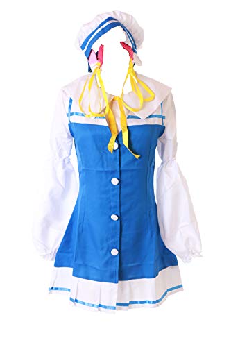 Kawaii-Story MN-88 Ai Hinatsuru The Ryuo's Work is Never Done blau weiß 7-TLG. Set Kleid Cosplay Kostüm (L) von Kawaii-Story