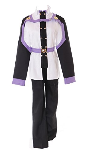 MN-44 Kirito Sword Art Online SAO Ordinal Scale weiß schwarz Oberteil Hose Anzug 4-telig Set Anime Manga Cosplay Kostüm (XL) von Kawaii-Story