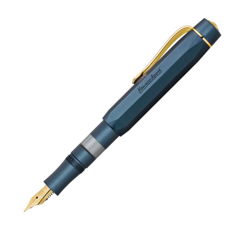 Kaweco Füllfederhalter AL Sport Piston Navy/Gold BB von Kaweco