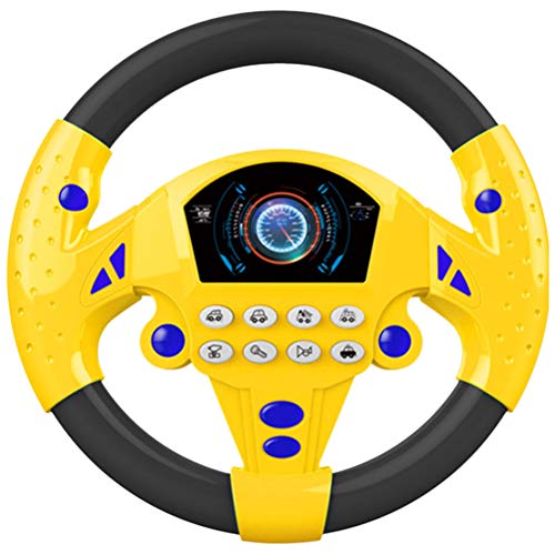 Kinderlenkrad Spielzeug Electronic Steering Wheel Geräusche Sound Lenkrad Kinder Fahrsimulator Auto Simulation Spielzeug für Kinder Jungen Mädchen von Kawosh