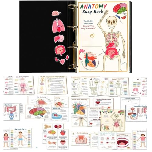 Buch Zur Menschlichen Anatomie, Buch Zur Menschlichen Anatomie Für Kinder, Montess-ori-Arbeitsbuch Für Kinder, , Interaktives Anatomiebuch Lernhefte Für Kleinkinder Zu Hause Buch Zur Menschlichen Anatomie, Buch Zur Menschlichen Anatomie Für Kinder, Montess-ori-Arbeitsbuch Für Kinder, , Interaktives Anatomiebuch Lernhefte Für Kleinkinder Zu Hause von Kaxenig