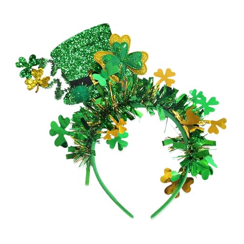 Kaxenig Irisches Stirnband, Kleeblatt-Haarband - Grüne Kleeblatt-Stirnbänder zum St. Patrick's Day | Irisches Haarband, Feiertagskostüm, Haarschmuck mit Melone für die Feier des St. Patrick's Day Kaxenig Irisches Stirnband, Kleeblatt-Haarband - Grüne Kleeblatt-Stirnbänder zum St. Patrick's Day | Irisches Haarband, Feiertagskostüm, Haarschmuck mit Melone für die Feier des St. Patrick's Day von Kaxenig