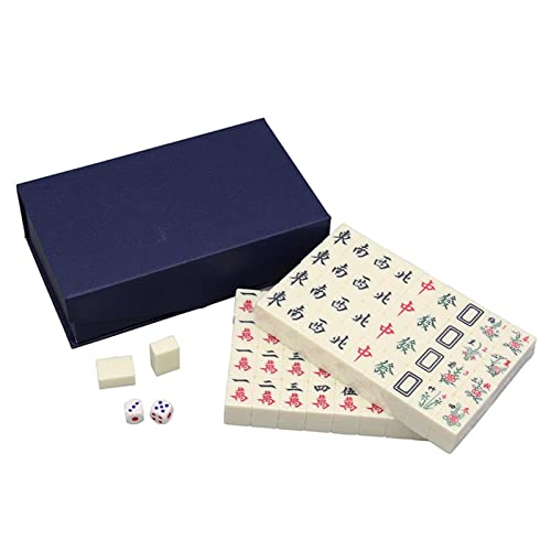 Kaxenig Mini Mahjong Set, 144 Mahjong Fliesen Majhong Spiel, Traditionelles Chinesisches Mahjong Set, Mahjong-Set In Reisegröße, Für Freizeit Reise Party Familienspiele von Kaxenig