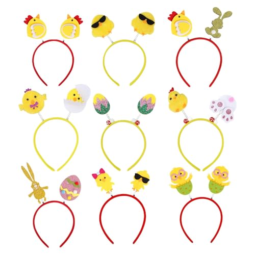 Kaxenig Ostern-Stirnbänder, Hasen-Stirnbänder, Stirnband Mit Huhn Und Ei, Zubehör Für Osterkostüme, Ostern-Partygeschenke Für Den Verkleidete von Kaxenig