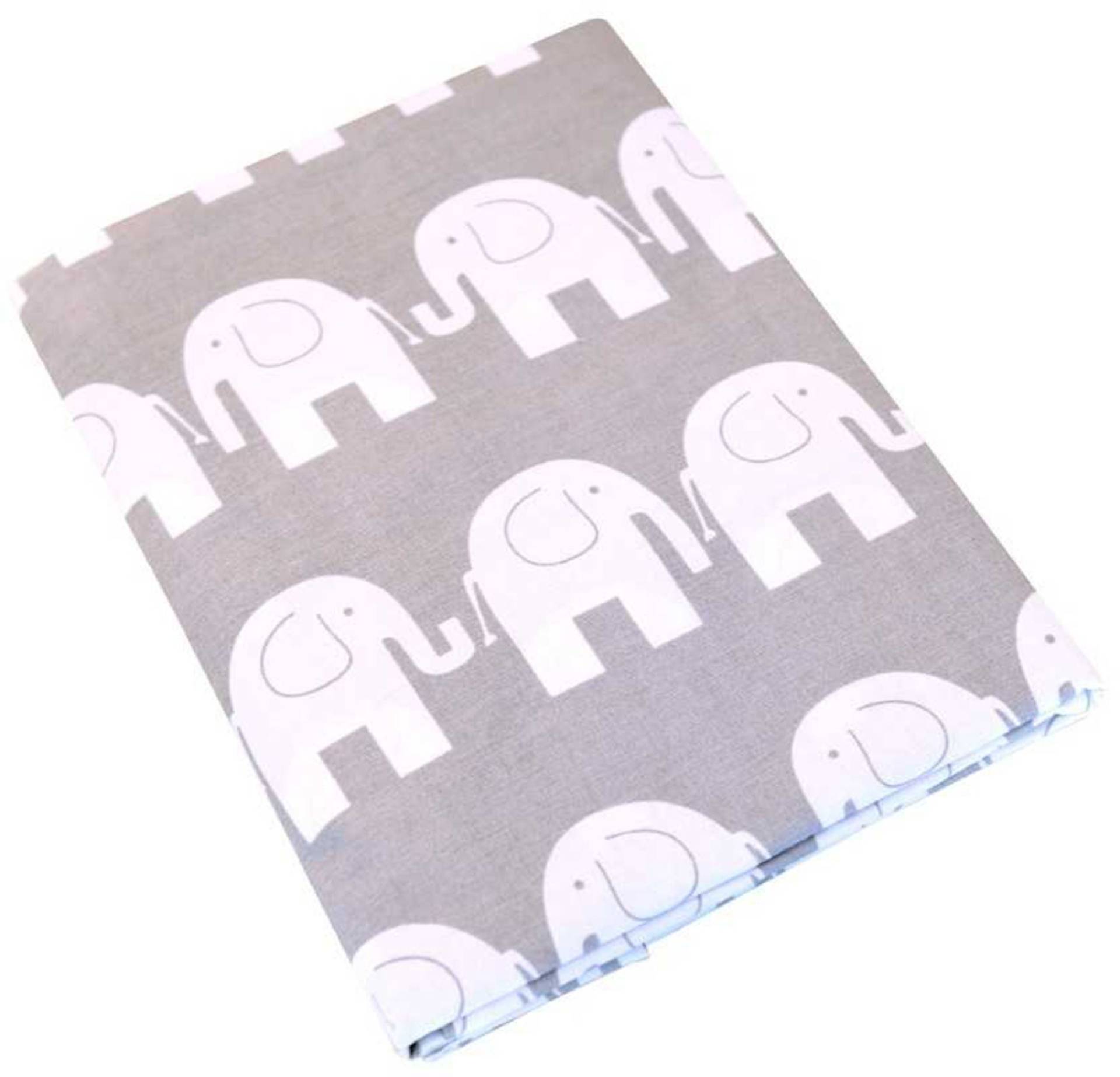 Kaxholmen Bettwäsche Babybett Elefant 100x130 cm, Grau von Kaxholmen