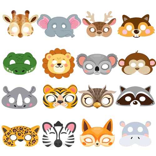 Kaxulvoblig Tiermasken Partyzubehör für Kinder, Party Animals Masken Dschungel Deko für Kindergeburtstag Dschungel Safari Thema Geburtstag Verkleiden Partyzubehör Kaxulvoblig Tiermasken Partyzubehör für Kinder, Party Animals Masken Dschungel Deko für Kindergeburtstag Dschungel Safari Thema Geburtstag Verkleiden Partyzubehör von Kaxulvoblig
