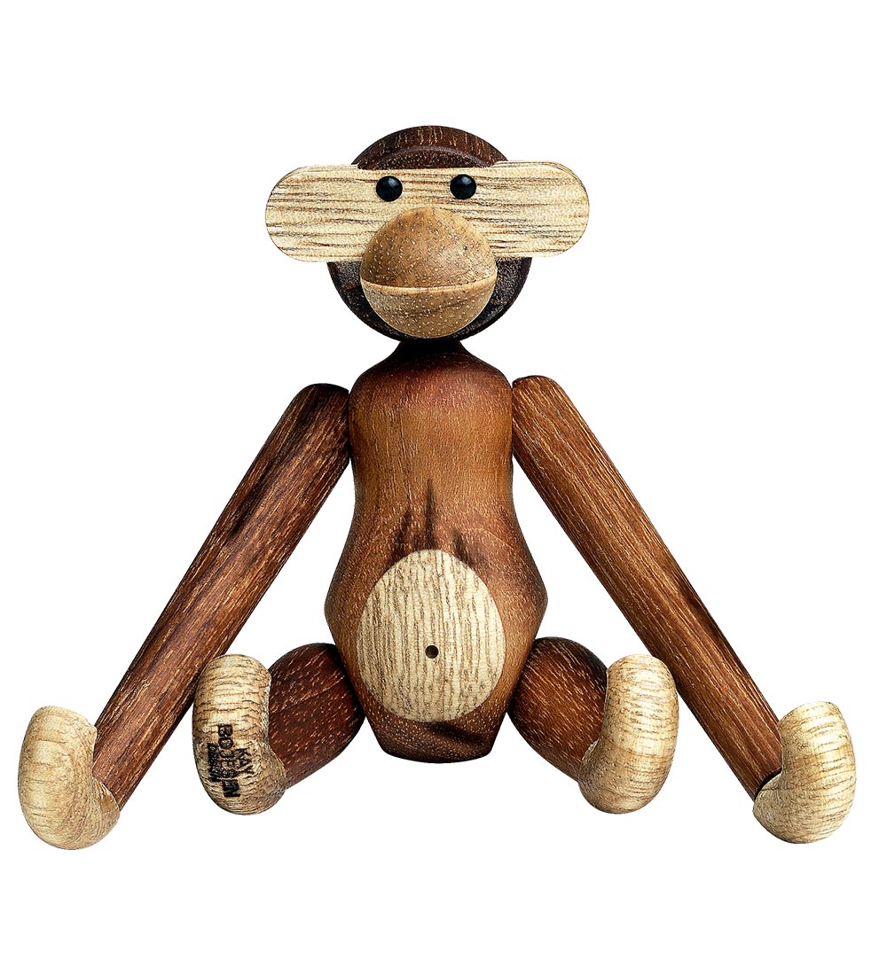 Kay Bojesen Holzfigur - Affe - 10 cm - Mini - Teak/Limba - Kay Bojesen - One Size - Dekoration von Kay Bojesen