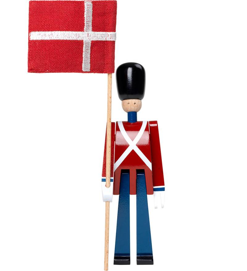 Kay Bojesen Holzfigur - Bannerträger - 14 cm - Mini - Rot/Blau - Kay Bojesen - One Size - Dekoration Kay Bojesen Holzfigur - Bannerträger - 14 cm - Mini - Rot/Blau - Kay Bojesen - One Size - Dekoration von Kay Bojesen