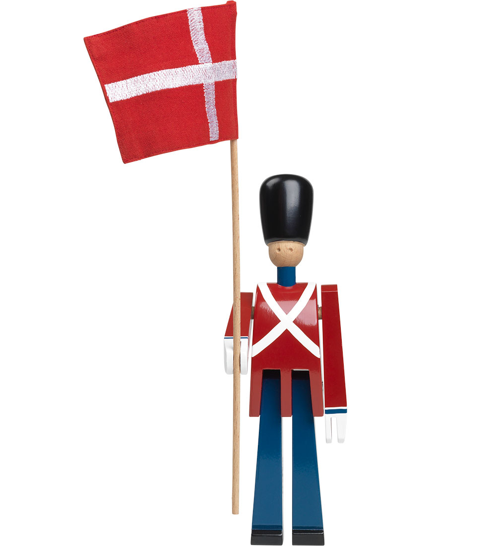 Kay Bojesen Holzfigur - Bannerträger - 21 cm - Klein - Rot/Blau - Kay Bojesen - One Size - Dekoration Kay Bojesen Holzfigur - Bannerträger - 21 cm - Klein - Rot/Blau - Kay Bojesen - One Size - Dekoration von Kay Bojesen