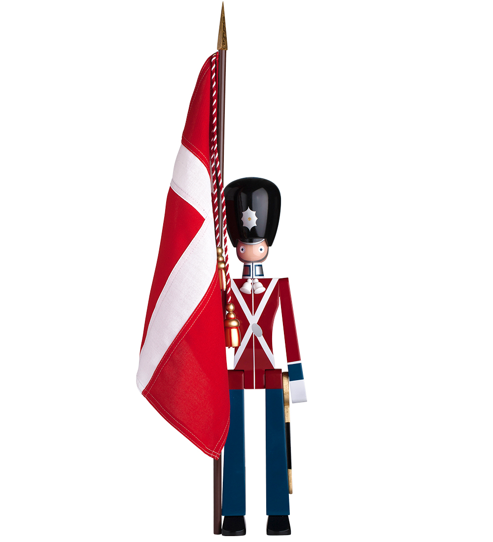 Kay Bojesen Holzfigur - Standartenträger - Mittel - Rot/Blau/Wei - Kay Bojesen - One Size - Dekoration Kay Bojesen Holzfigur - Standartenträger - Mittel - Rot/Blau/Wei - Kay Bojesen - One Size - Dekoration von Kay Bojesen
