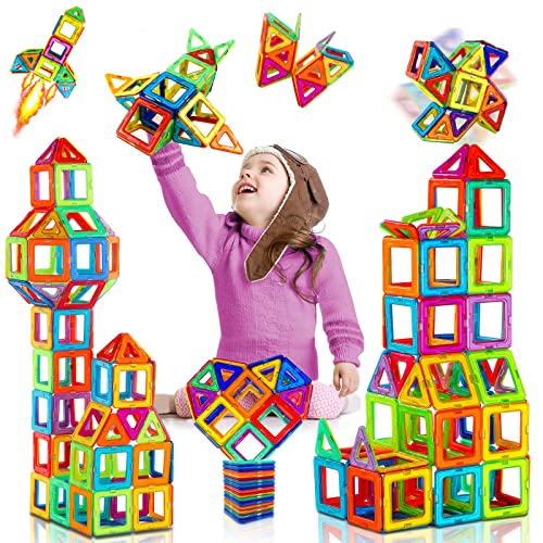 Magnetische Bausteine 38 Teile Magnetspielzeug Magneten Kinder Magnet Spielzeug ab 3 4 5 6 7 8 Jahre Junge Mädchen Kinderspielzeug Magnetbausteine Magnetspiel Weihnachten Geburtstags Geschenk von KayQidee