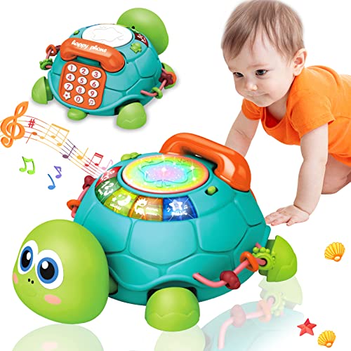 Kaybolge Baby Spielzeug 1 Jahr Babyspielzeug 12-18 Monate Kinderspielzeug für 1 2 3 jährige Jungen Mädchen mit Lichtern/Tiergeräuschen/Nummernbuchstabe Telefon Geburtstagsgeschenk für 6 9 12 18 Monate von Kaybolge