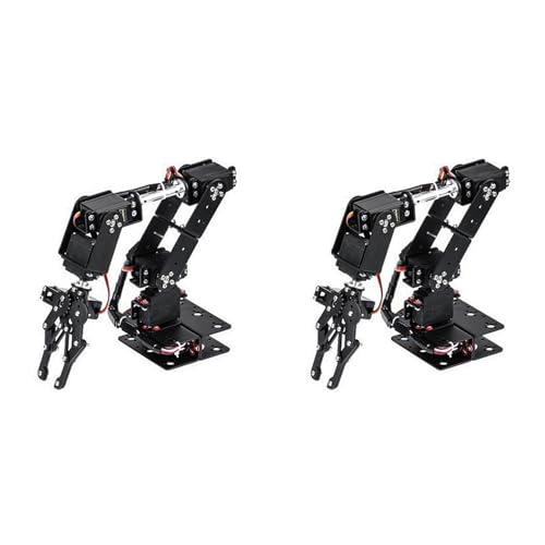 Kayfg 2X 6DOF Roboter Mechanischer Arm Klemmklauensatz DOF Manipulator Industrieller Manipulator für Robotik von Kayfg