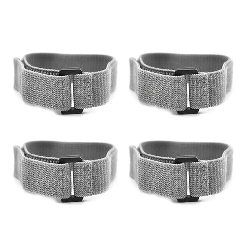 Kayfg 4 Stück Graues Elastisches Band mit Schnalle für Modellflugzeuge, Drohnenzubehör 1x12,5 (25 mm X 320 mm) von Kayfg