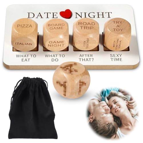 Date Night Würfel für Paare, Date Ideen, Romantisches Paar-Würfel-Set, Spiele für Paare, Jahrestag Geschenk für ihn & sie oder zum Valentinstag, lustiges Geschenk für Paar, Couple Frauen und Männer Date Night Würfel für Paare, Date Ideen, Romantisches Paar-Würfel-Set, Spiele für Paare, Jahrestag Geschenk für ihn & sie oder zum Valentinstag, lustiges Geschenk für Paar, Couple Frauen und Männer von Kayuneed