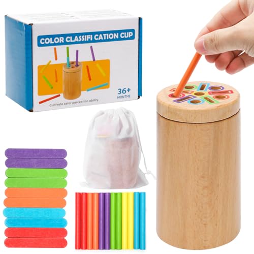 Montessori Spielzeug ab 1 2 3 Jahre, Holzspielzeug Kinder, Holz Farbe Form Sortierspielzeug, Kinderspielzeug zum Farben Lernen, Sortierspiel Steckspiele Lernspiele ab 2 Jahre für Mädchen Jungen Montessori Spielzeug ab 1 2 3 Jahre, Holzspielzeug Kinder, Holz Farbe Form Sortierspielzeug, Kinderspielzeug zum Farben Lernen, Sortierspiel Steckspiele Lernspiele ab 2 Jahre für Mädchen Jungen von Kayuneed