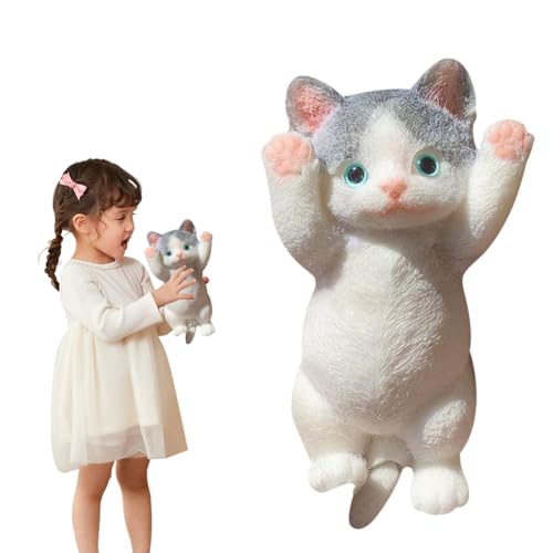 Squishy Katze Toy, 20x10cm Fufu Squishy Spielzeuge, Cat Squeeze Toy, Squishy Cat Stressabbau Fidget Toys, Niedlich Anti Stress Spielzeug zum Stress Relief & Angst Relief für Kinder und Erwachsene von Kayuneed