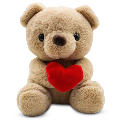 Teddybär, Plüsch-Bär 23cm Teddy mit Liebe, Stofftier Teddy, Teddybären Liebe Stofftier, Kuscheltier Spielzeug Dekozimmer Kissen, Schmusetier Geschenke Für Mama, Kinder, Liebhaber, Valentinstag (Braun) Teddybär, Plüsch-Bär 23cm Teddy mit Liebe, Stofftier Teddy, Teddybären Liebe Stofftier, Kuscheltier Spielzeug Dekozimmer Kissen, Schmusetier Geschenke Für Mama, Kinder, Liebhaber, Valentinstag (Braun) von Kayuneed