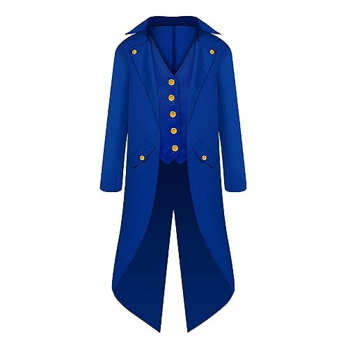 Kazuko Steampunk Viktorianische Jacke Herren,Halloween-Kostüme für Männer | Halloween-Kostüme, Gothic, Steampunk, leicht, für Halloween-Fotos, Vampire, Jungen im Alter von 6–14 Jahren, Kinder von Kazuko