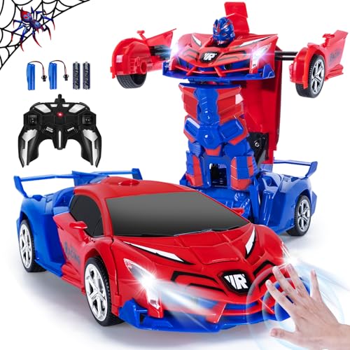 Kazzley Transformator Ferngesteuertes Auto Spielzeug für Kinder 3-12, 2.4GHz Gestenerkennung Spider RC Auto, Transform Roboter Auto mit Akku, Geburtstags Geschenke Jungen Mädchen 4 5 6 7 8+ Jahre Kazzley Transformator Ferngesteuertes Auto Spielzeug für Kinder 3-12, 2.4GHz Gestenerkennung Spider RC Auto, Transform Roboter Auto mit Akku, Geburtstags Geschenke Jungen Mädchen 4 5 6 7 8+ Jahre von Kazzley